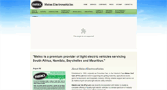 Desktop Screenshot of electrovehicles.co.za